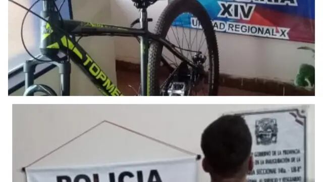 Posadas: joven detenido por robar una bicicleta a punta de pistola