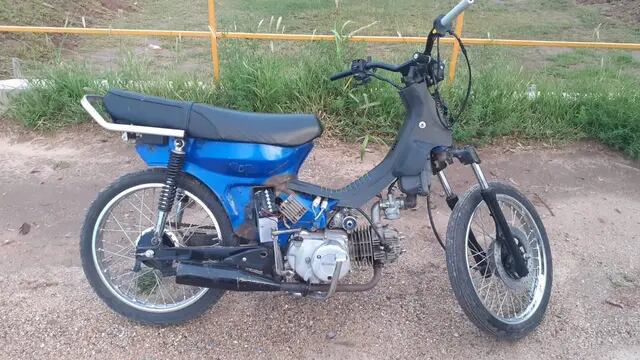 Moto secuestrada por la Policía en Arroyito