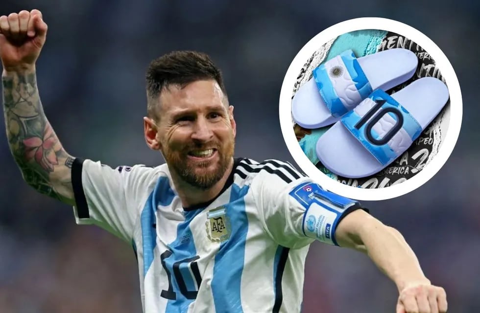 Vestir como campeón: cuánto cuestan, dónde se venden y la historia detrás de “las ojotas de Messi”.