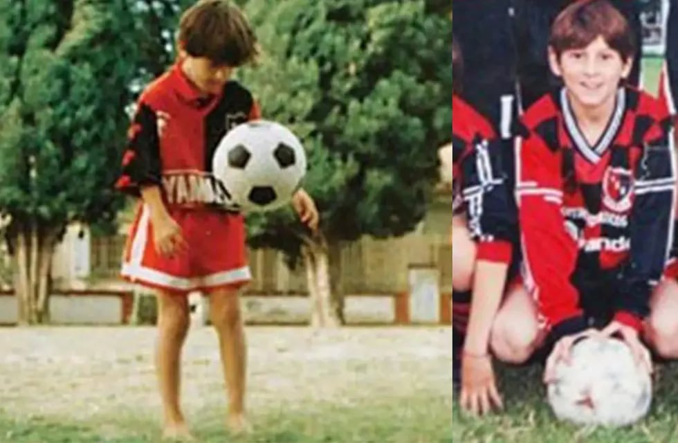 Leo Messi jugó en Newell's de niño