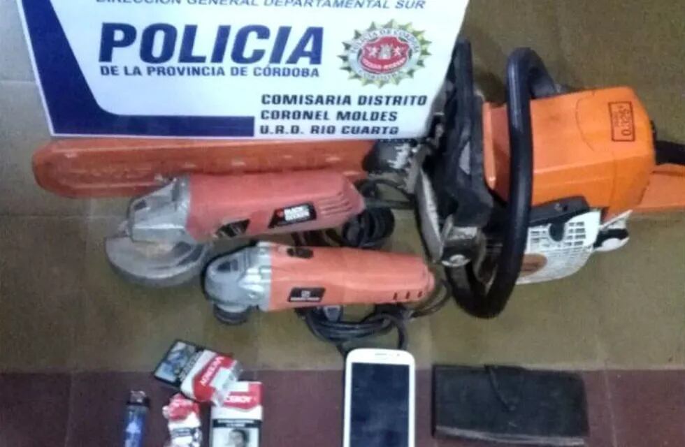 Secuestro en un allanamiento en Coronel Moldes, departamento Río Cuarto.