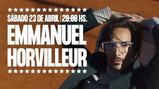 Emmanuel Horvilleur se presentará en vivo en Mar del Plata