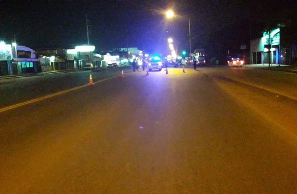 Accidente vial en Garupá donde murió un motociclista. (MisionesOnline)