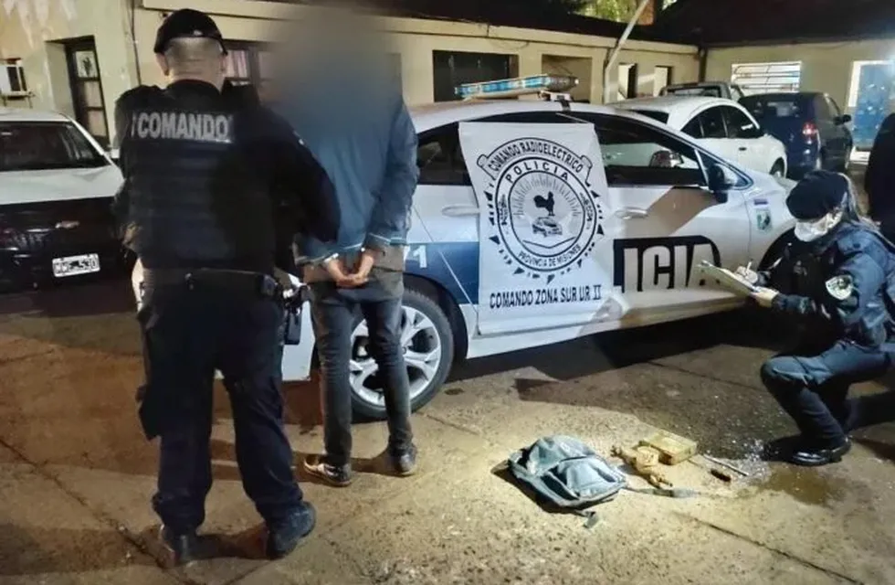 Sorprendieron a un joven en Oberá robando medidores de agua.