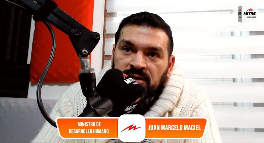Marcelo Maciel, en Radio Mitre Ushuaia.