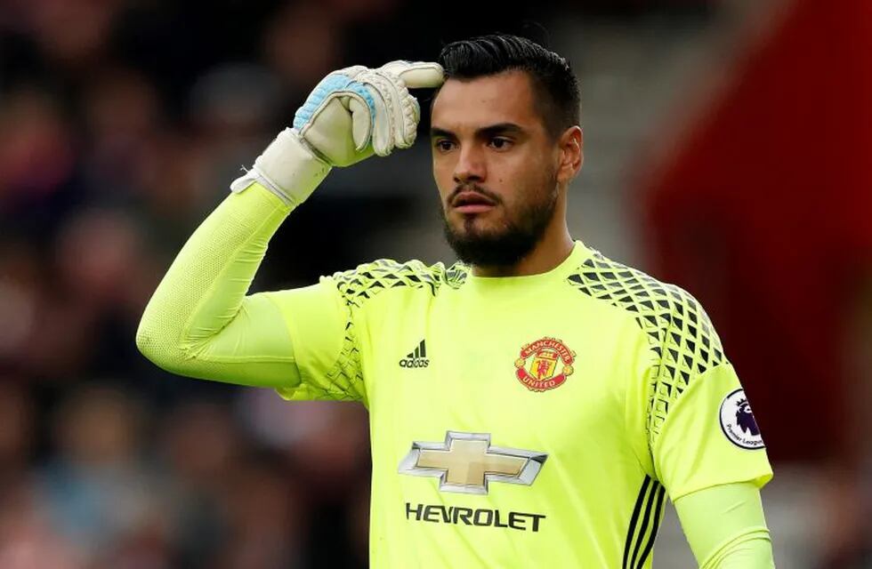 Britain Football Soccer - Southampton v Manchester United - Premier League - St Mary's Stadium - 17/5/17 Manchester United's Sergio Romero  Action Images via Reuters / John Sibley Livepic EDITORIAL USE ONLY. No use with unauthorized audio, video, data, fixture lists, club/league logos or \