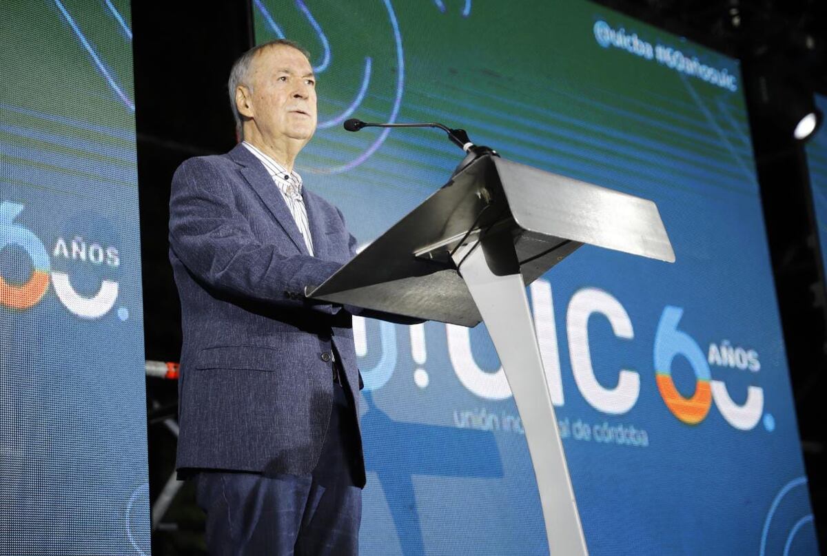 Juan Schiaretti hizo importantes anuncios en los festejos por el aniversario número 60 de la Unión Industrial de Córdoba (Prensa Gobierno de Córdoba).
