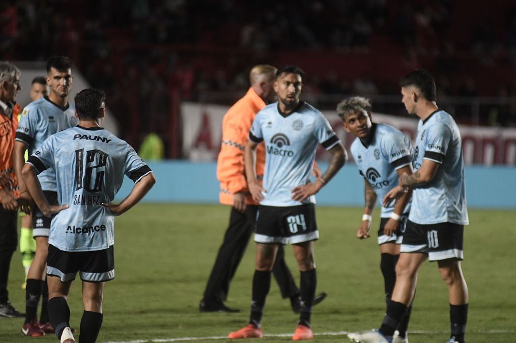 Belgrano visitó a Argentinos Juniors en el estadio Diego Maradona de La Paternal por la cuarta fecha de la Liga Profesional. (Federico López Claro / La Voz)