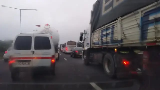 Caos de tránsito en Panamericana