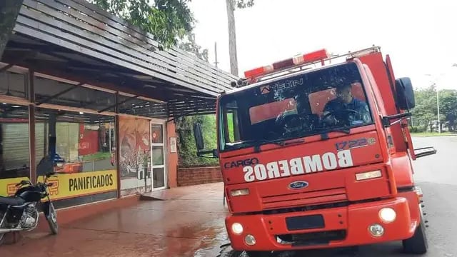 Oberá: principio de incendio ocasionó daños en un local comercial