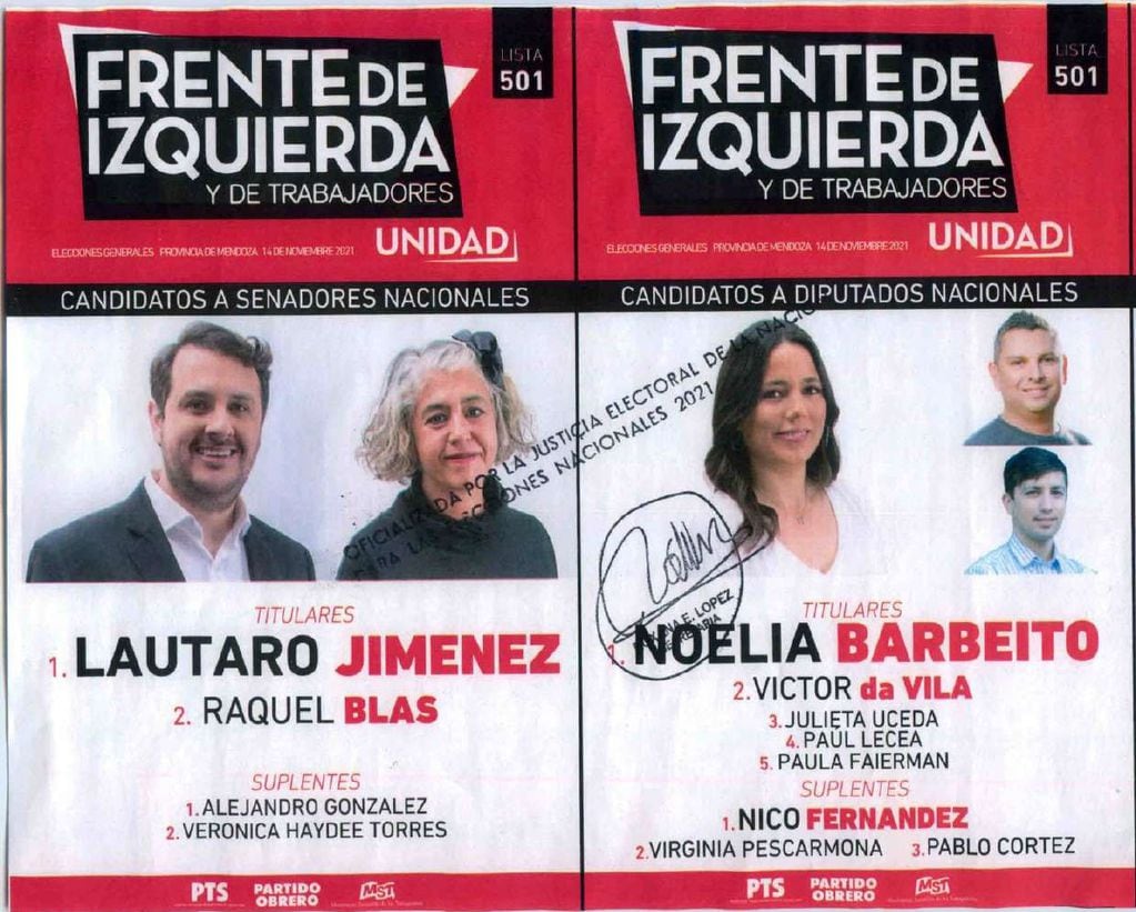 Frente de Izquierda y de los Trabajadores.