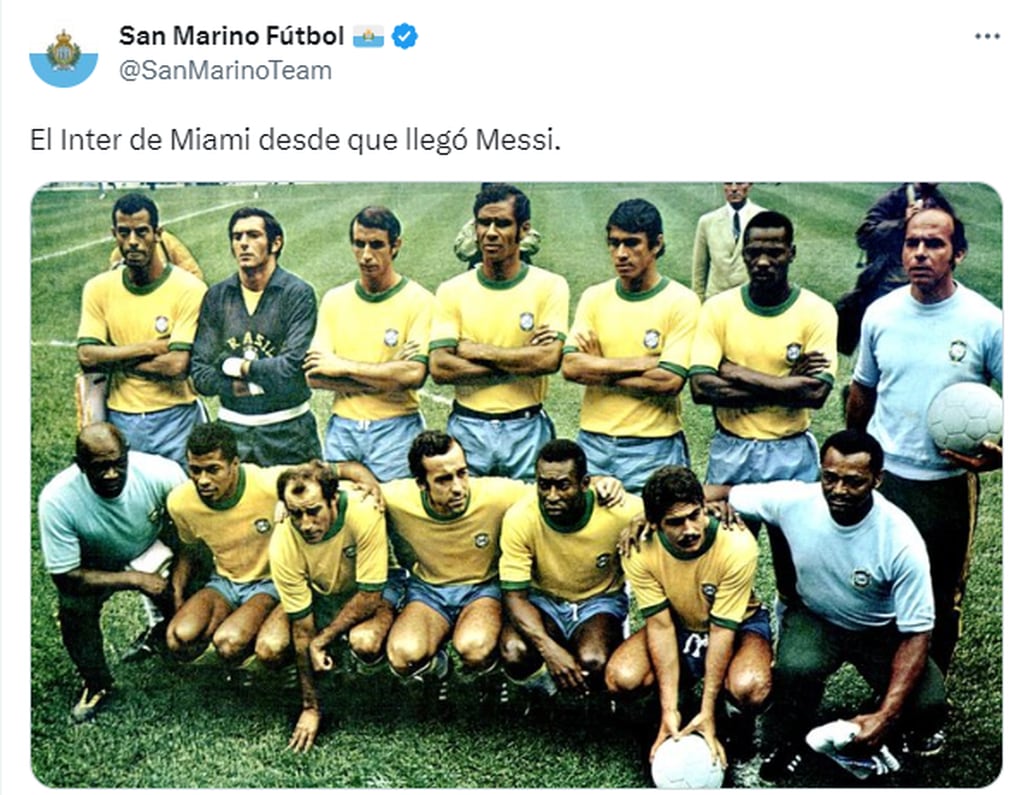 Con Messi ¿es el Brasil del 70 o Inter de Miami?