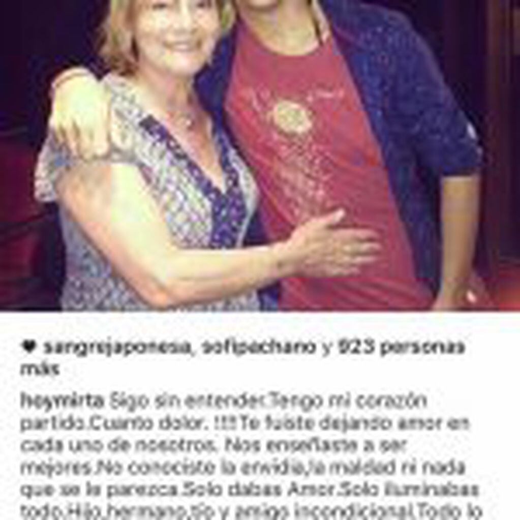 Instagram madre de Nico Vázquez