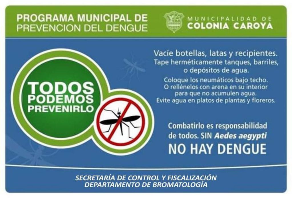 Prevención del dengue en Colonia Caroya 2020