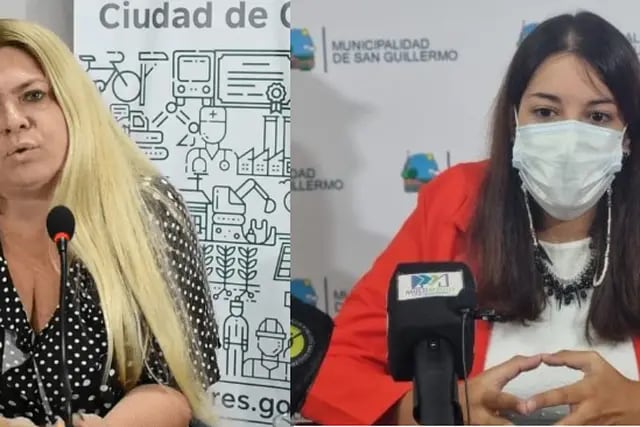 Alejandra Dupouy (Ceres) y Romina Lopez (San Guillermo) rechazaron el nuevo decreto provincial