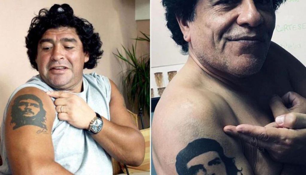El drástico cambio de look Juan Palomino para interpretar a Diego Maradona (Foto: web)