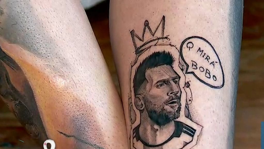 Un mendocino se tatuó a Messi y su icónica frase ante Países Bajos