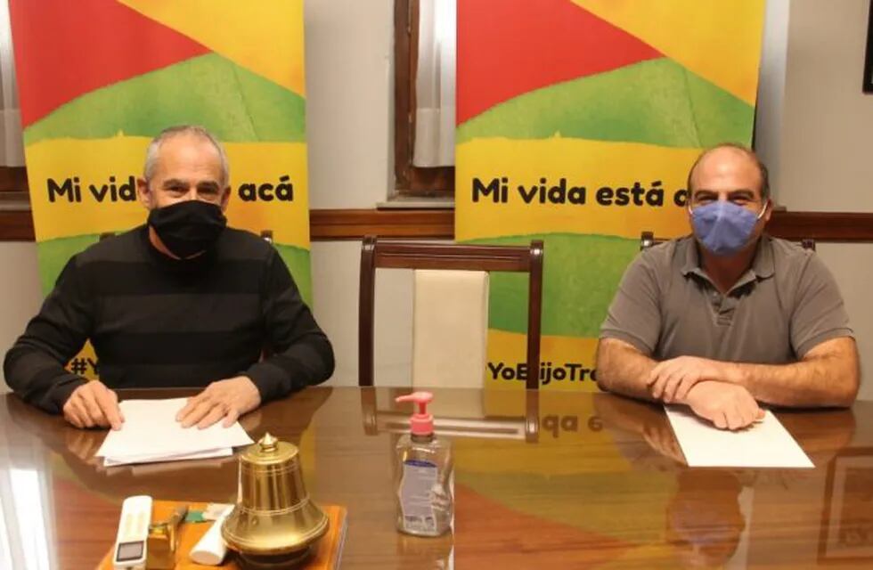 Jorge Cordiglia y Gabriel Guerra, multarán a quienes no usen tapabocas en Tres Arroyos