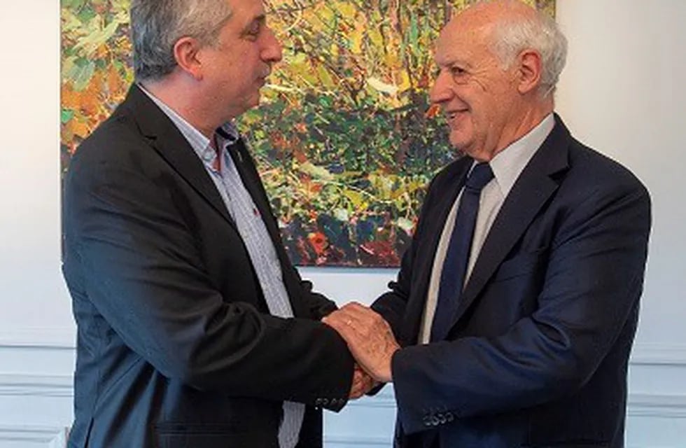 Hugo Passalacqua y Roberto Lavagna, reunidos en Buenos Aires.