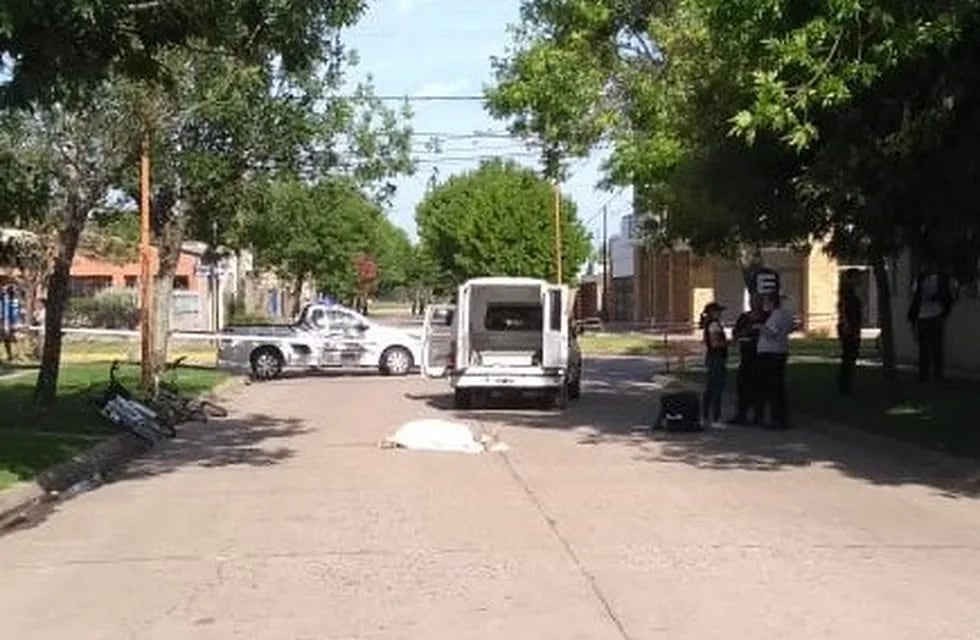 El femicidio se registró en Humboldt en la mañana de este lunes. (Policía de Santa Fe)