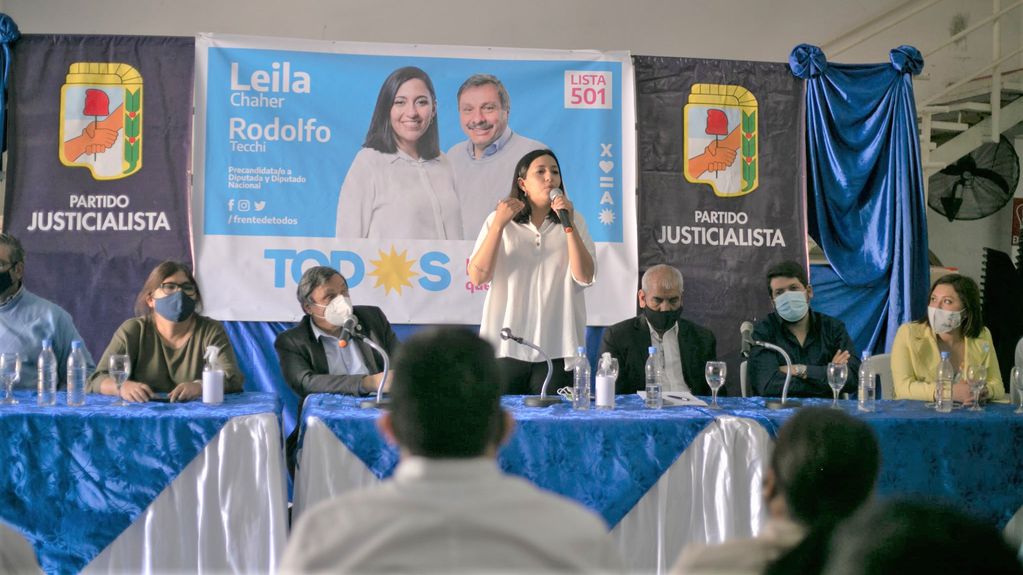 Leila Chaher encabeza la lista que propone el Frente de Todos en Jujuy para los comicios de medio término del mes próximo.