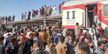 Choque de trenes en Egipto