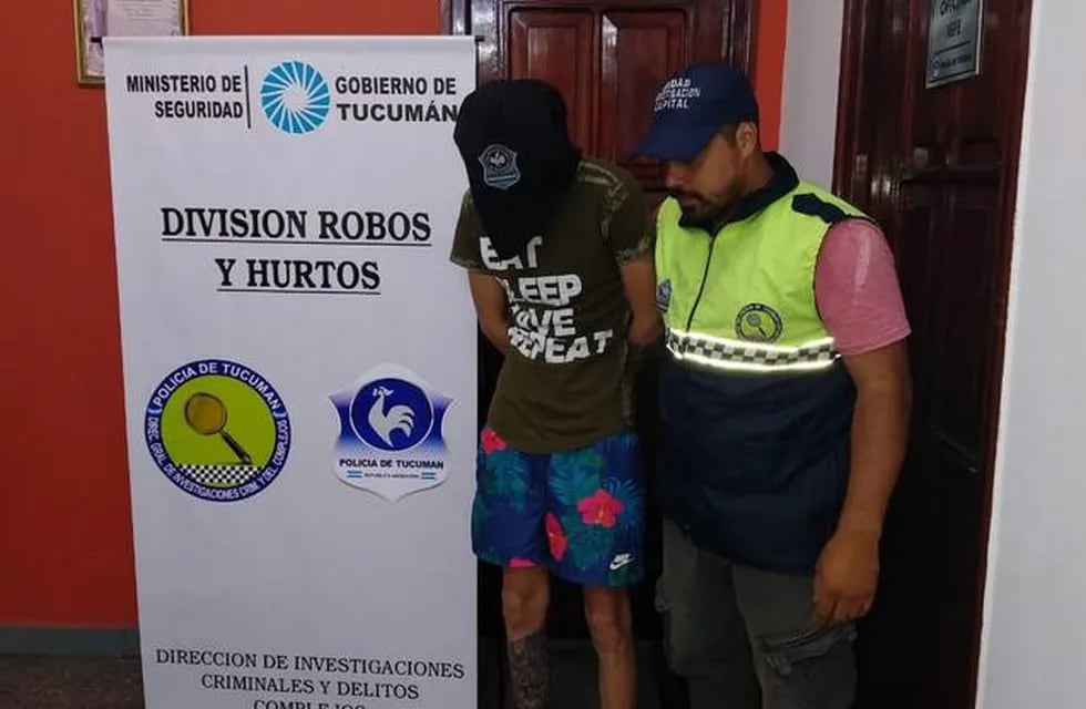 Detienen a un joven por un robo millonario en una tienda (Policia de Tucumán).