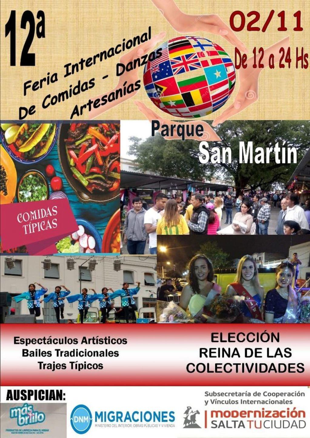 Presentación 12º Feria Internacional de Comidas, Danzas y Artesanías (Municipalidad de Salta)