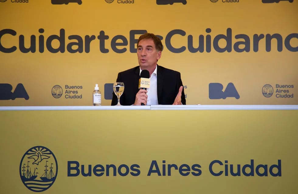 Diego Santilli anunció nuevas medidas contra el coronavirus en la Ciudad (Foto: GCBA)