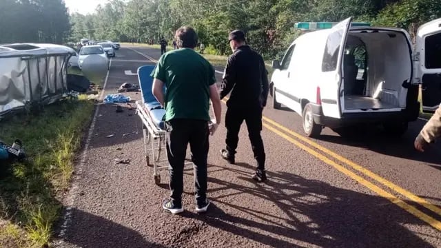 Dos fallecidos tras un siniestro vial sobre la ruta 3 en Cerro Corá