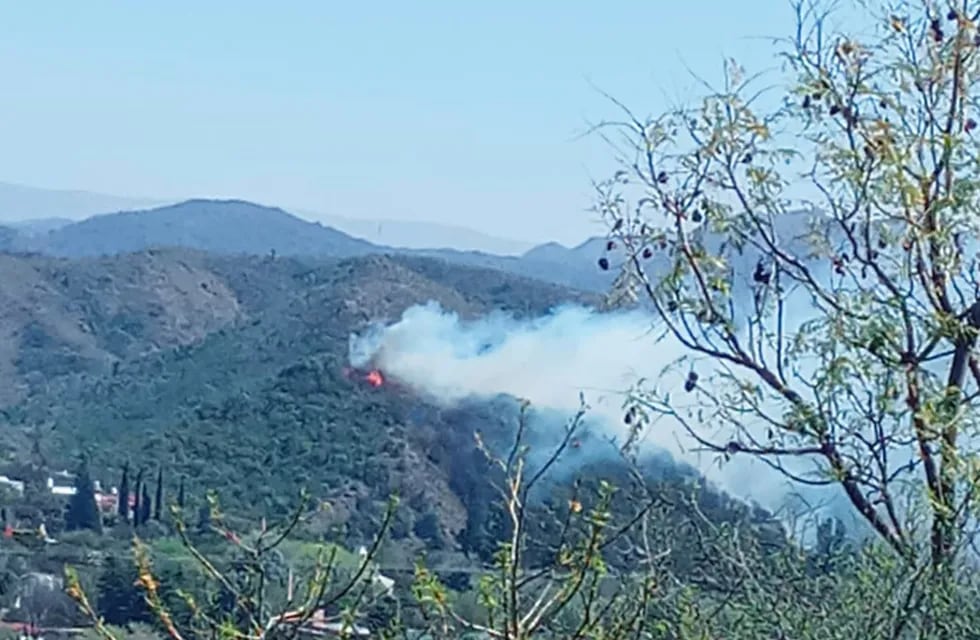 El fuego comenzó en la zona de la Usina en Villa Los Aromos.