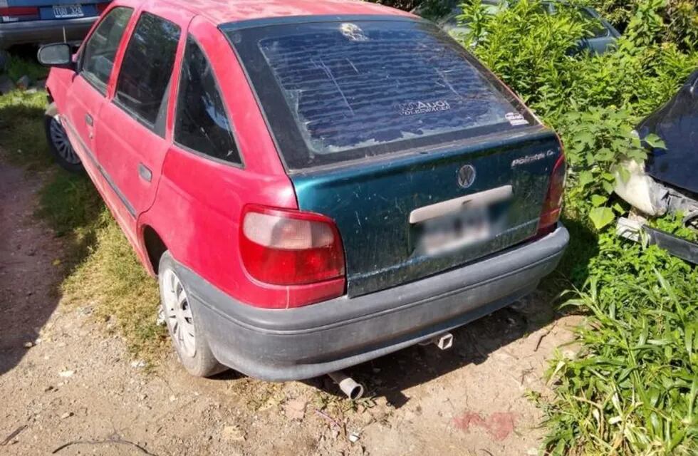 Volkswagen Pointer secuestrado en un allanamientos, Alta Gracia.