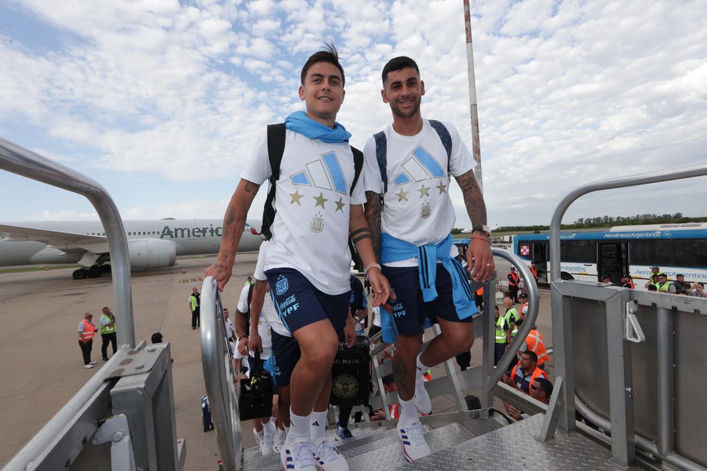 Dybala y Romero, dos de los cordobeses en la Selección. (Foto: Prensa Argentina).