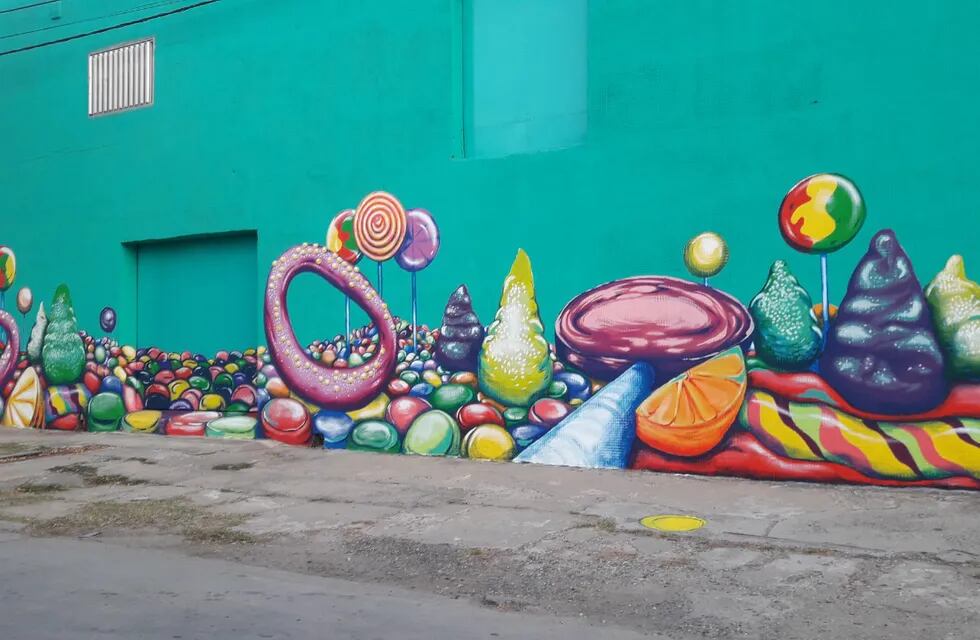 Nuevo mural: en calle Moreno, en el predio de Marengo