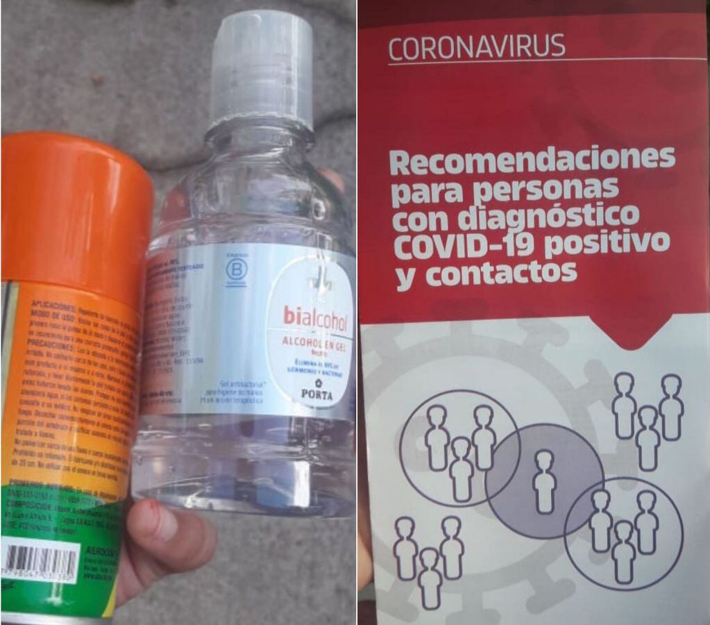 Entrega de "kits sanitarios" en operativa "Identificar Varano" en Villa Carlos Paz.