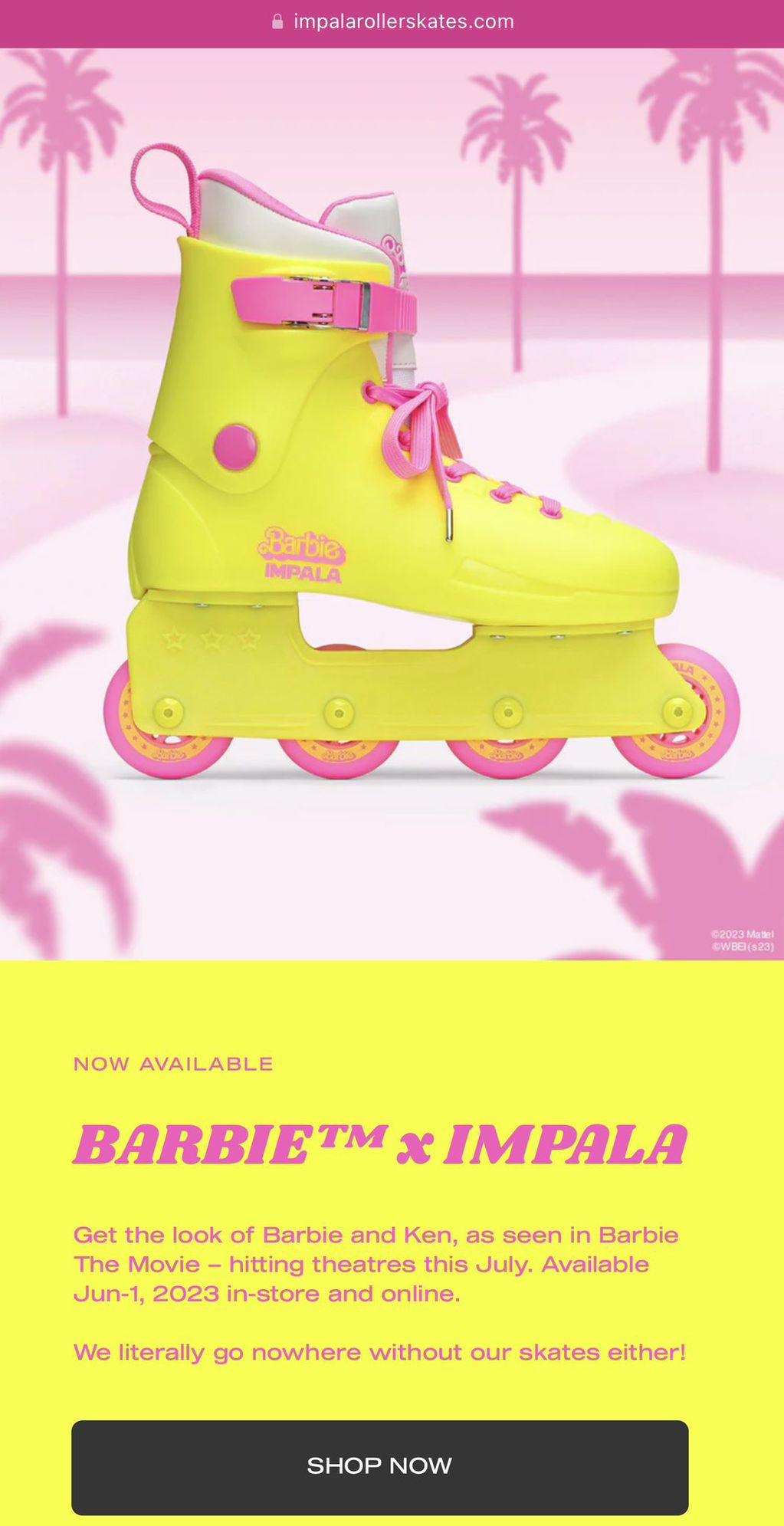 El meticuloso trabajo de marketing para Barbie la película: los patines
