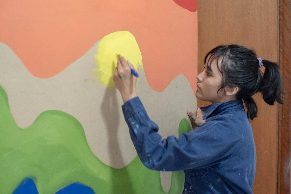 Muraleada en Ushuaia por el Día de los Derechos Humanos