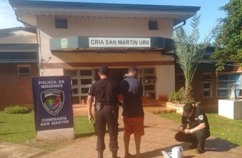 Detienen a un hombre acusado de entrar a robar a una escuela en San Martín.