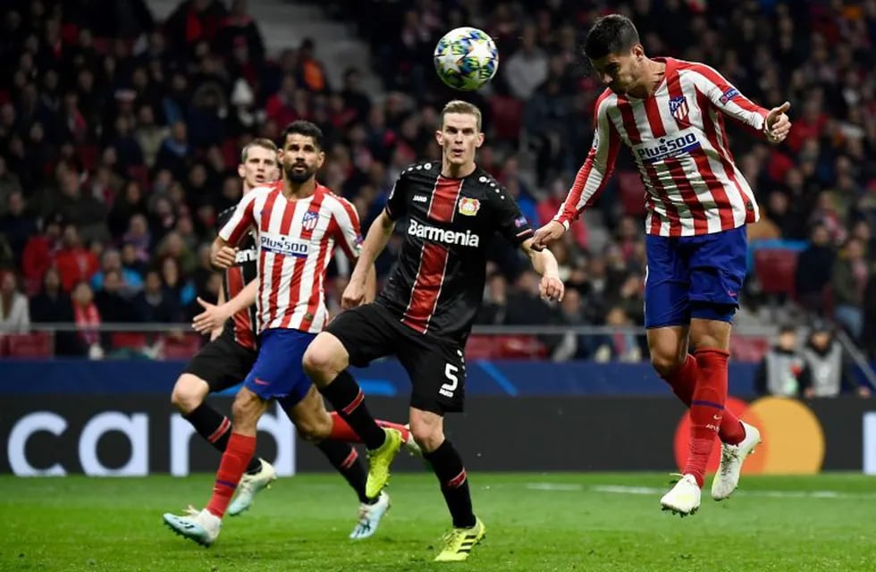 Champions League: Atlético Madrid venció 1-0 al Bayer Leverkusen y es líder del Grupo D. (AFP)
