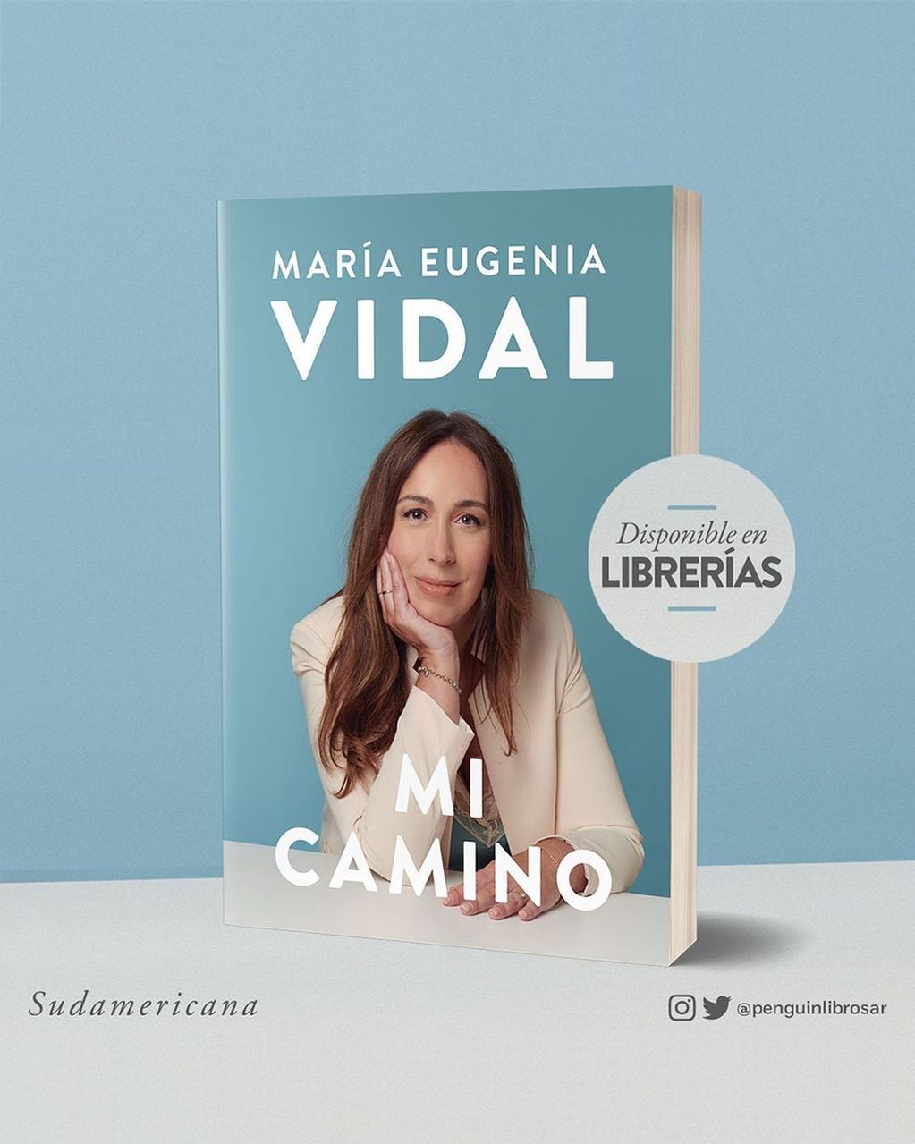 El libro de María Eugenia Vidal, "Mi Camino". (Instagram: @mariuvidal)