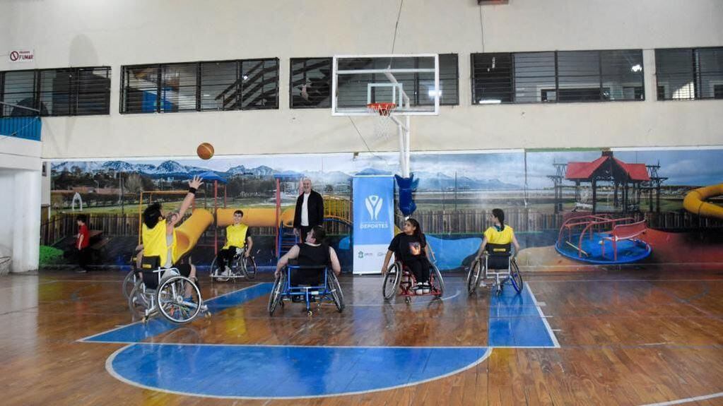 Ushuaia: lanzamiento de la Liga Municipal de básquet inclusivo