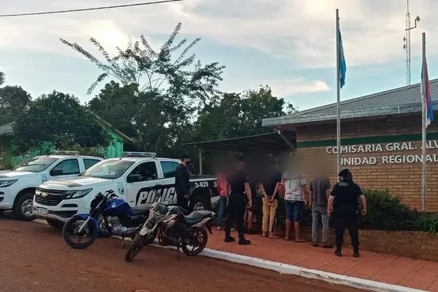 Robo de motocicletas terminó con cinco detenidos. Policía de Misiones