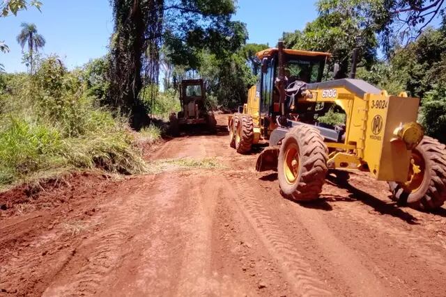 Paraje Dos Hermanas: se concretaron mejoras y mantenimiento de la Ruta Provincial N° 18