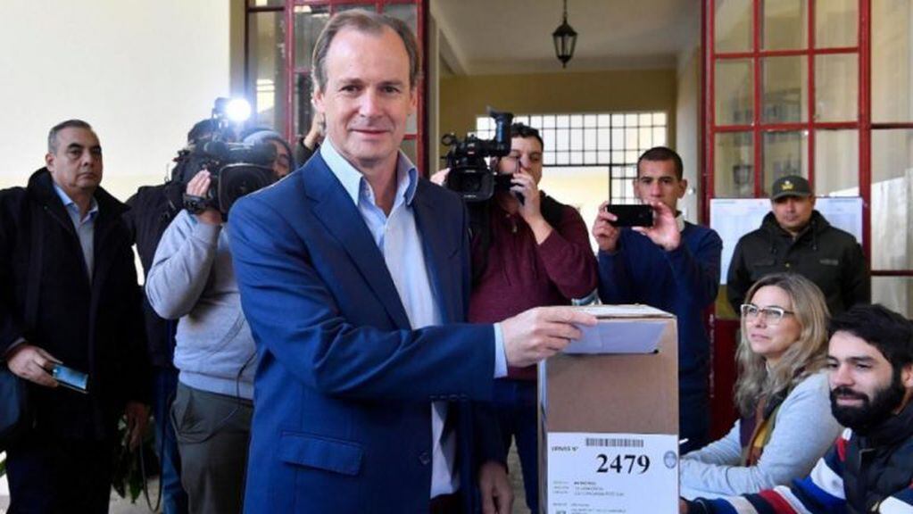 Gustavo Bordet en las últimas elecciones en la provincia (web)