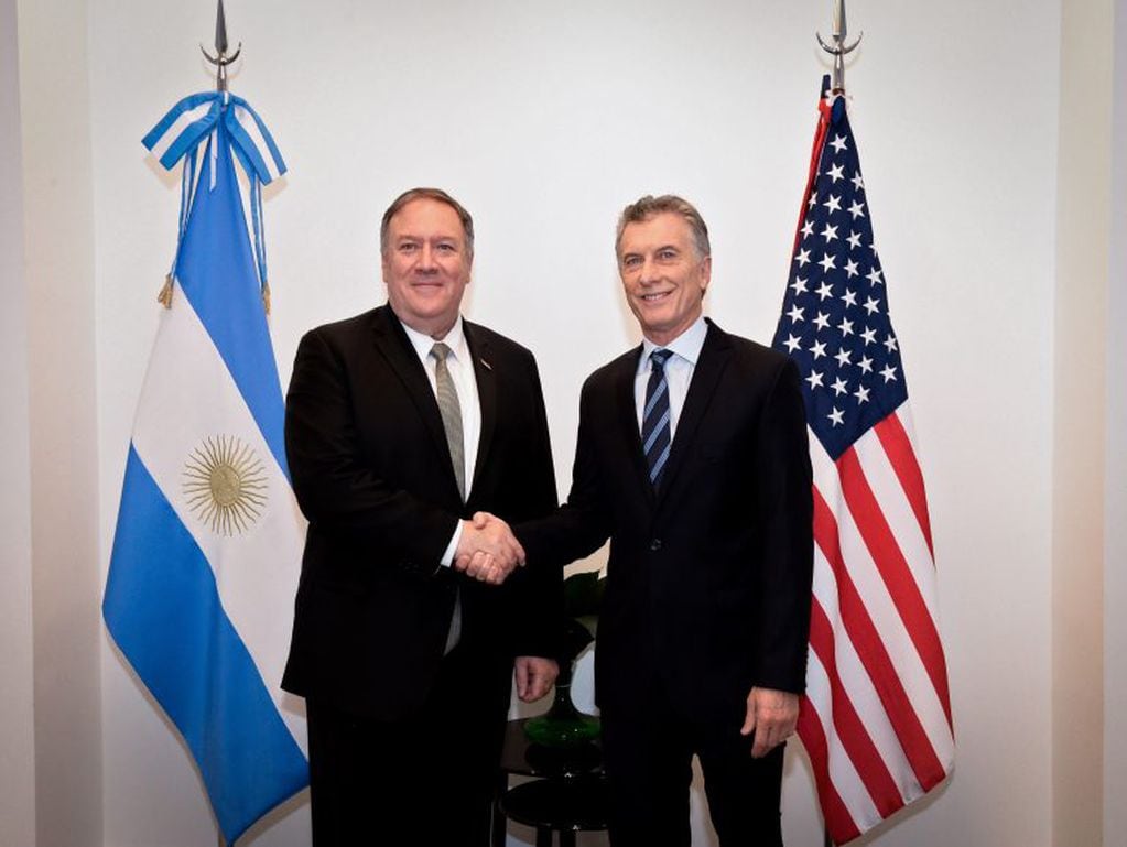 Mike Pompeo y Mauricio Macri en Olivos. (Foto: Presidencia)