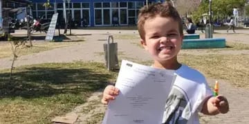 Mateo Sodja, el chaqueño de 7 años que sufre de acondroplasia.
