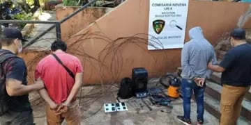 Dos jóvenes detenidos y elementos recuperados en Posadas