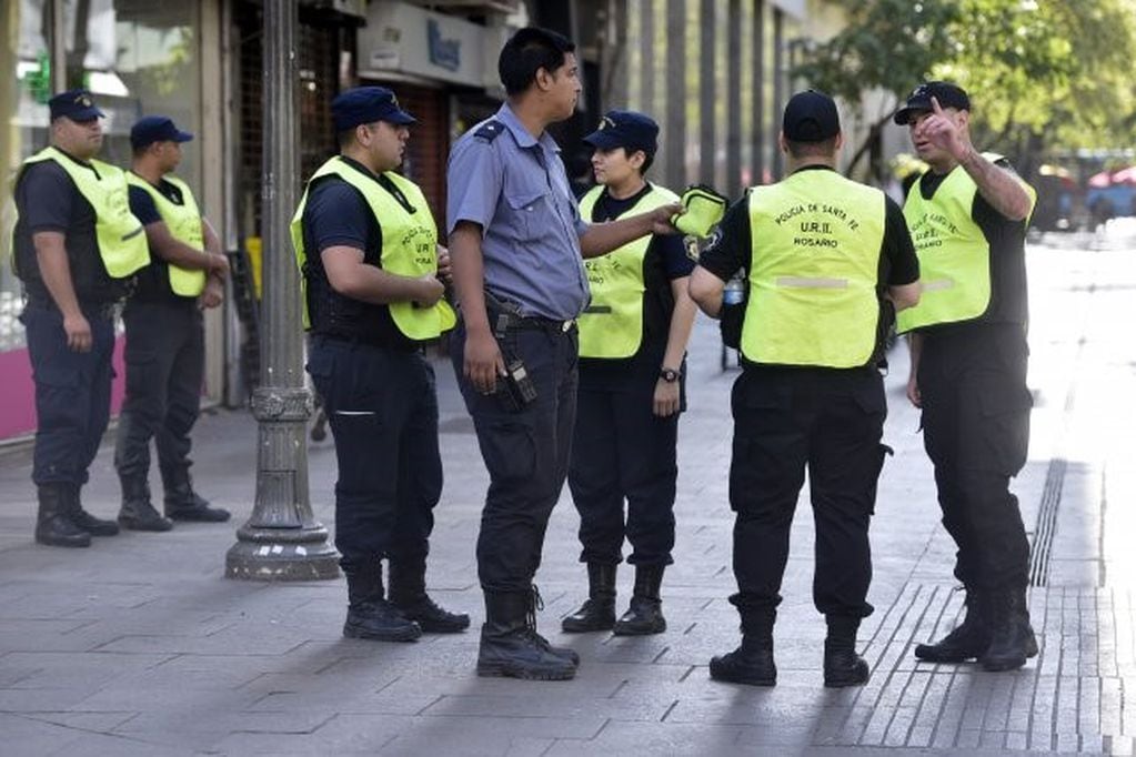 Patrullaje policial en Rosario