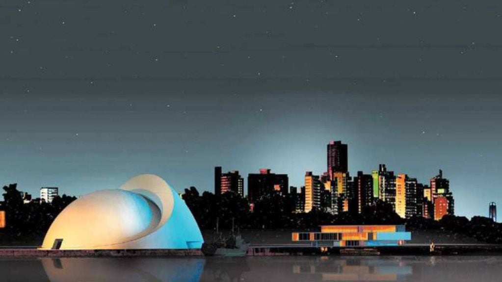 La obra del arquitecto Oscar Niemeyer fue diseñada para la costanera central de Rosario.