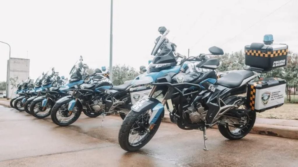 La Policía de Misiones suma unidades de motocicletas a su flota de acción.